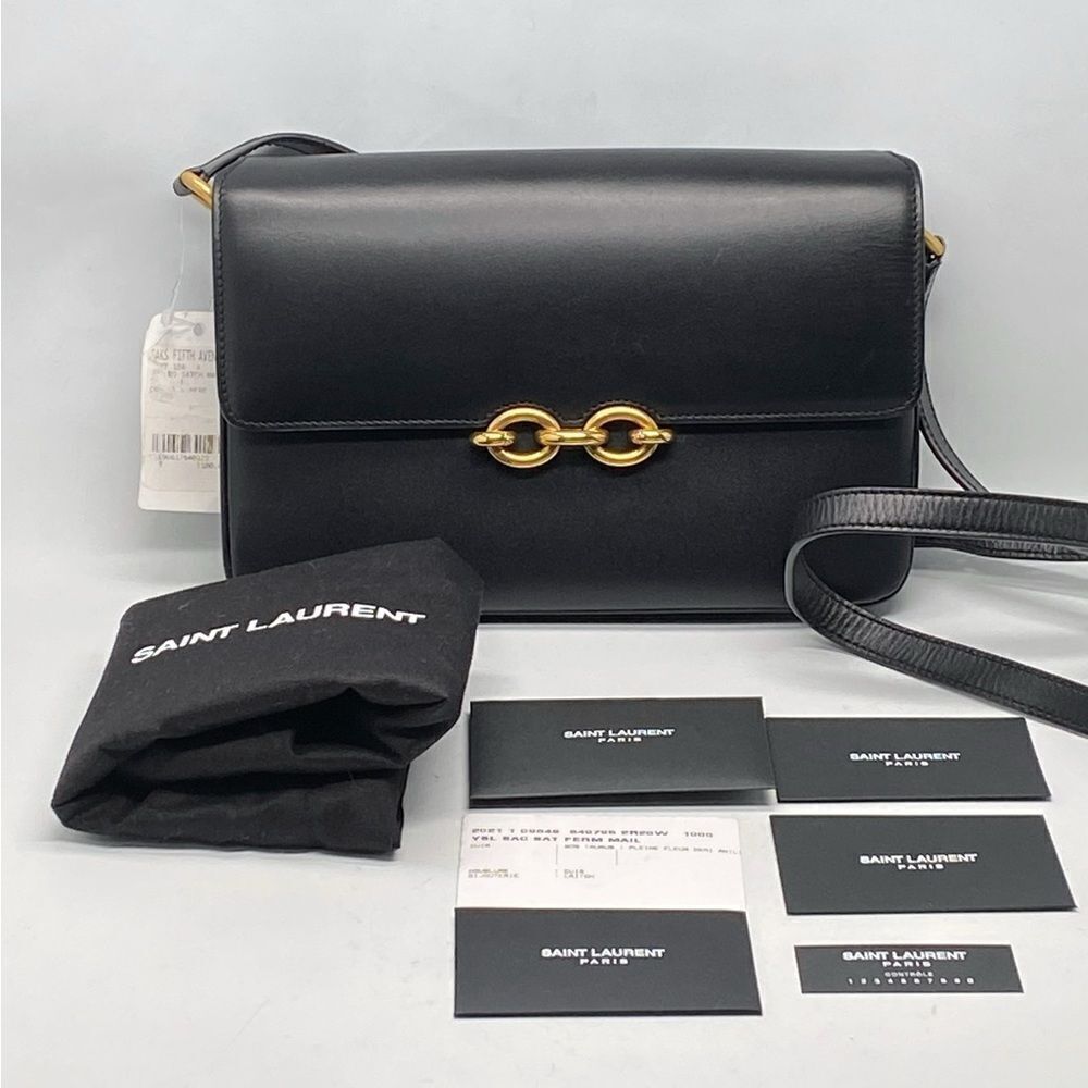 Saint Laurent Le Maillon Leather Crossbody Bag